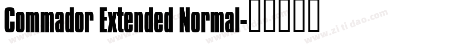 Commador Extended Normal字体转换